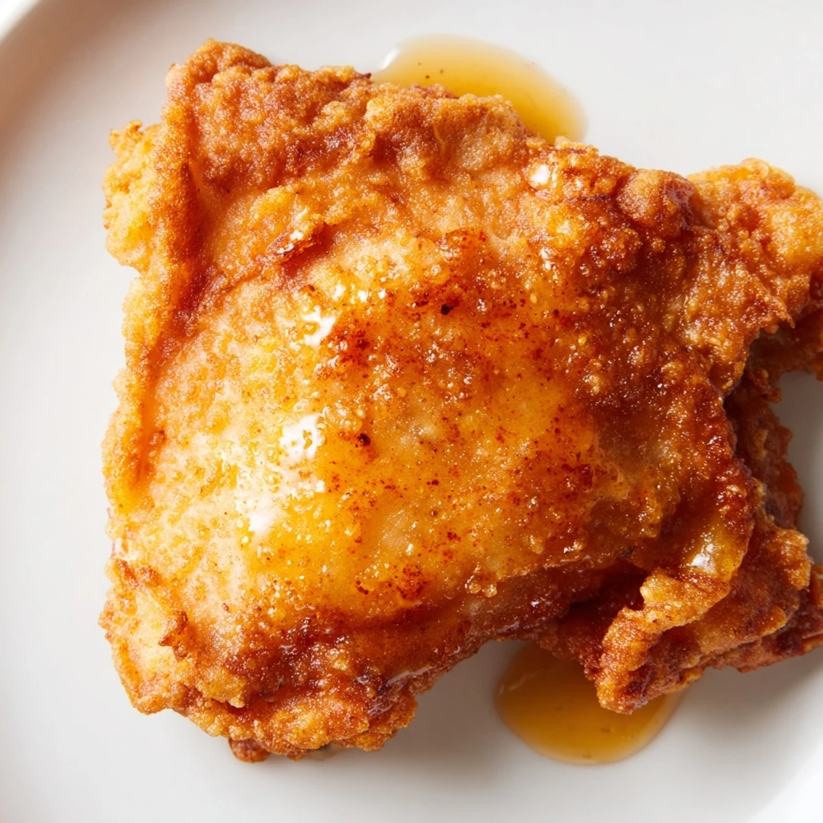 Southern Fried Chicken with Hot Honey is served on a plate, perfect for a classic Southern dinner.