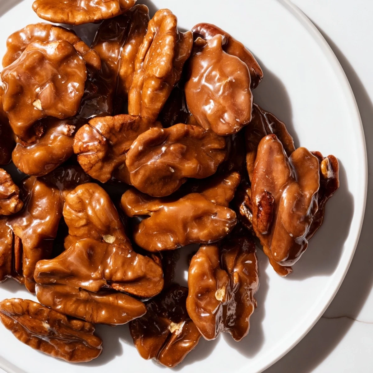 Golden Mardi Gras Pecan Pralines cooling on parchment, showcasing creamy, nutty centers and toasted pecans.