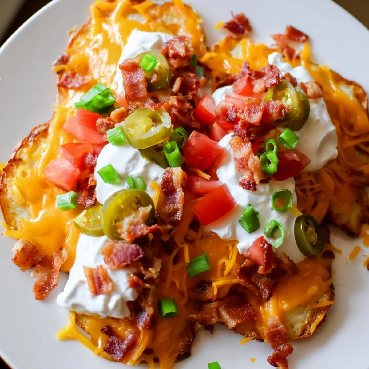 Hearty Irish Nachos served on a platter, perfect for sharing as a fun appetizer.