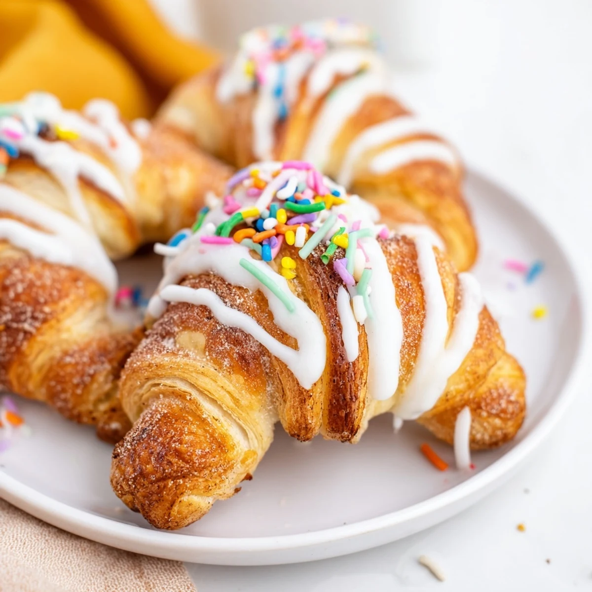 Fluffy cinnamon-sugar Easter Bunny Twists arranged in a playful basket shape for festive holiday brunch display