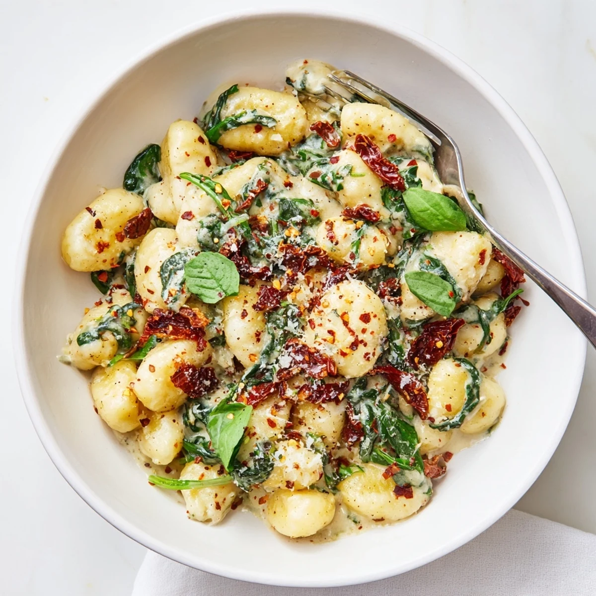 Serving suggestion: Marry Me Gnocchi alongside crusty bread and Pinot Grigio