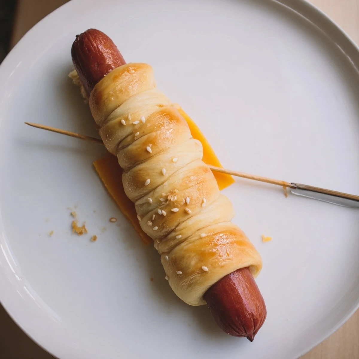Warm Firecracker Hot Dogs Recipe served with ketchup and mustard for dipping.