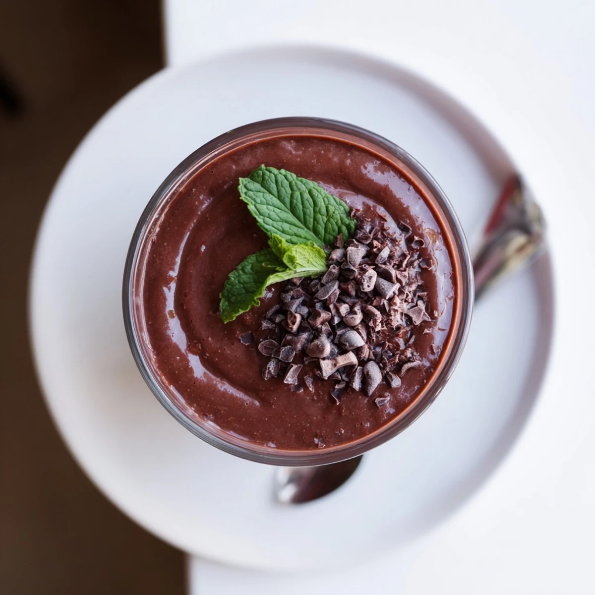 Velvety Chocolate Beet Smoothie in two glasses, earthy sweetness and chocolate