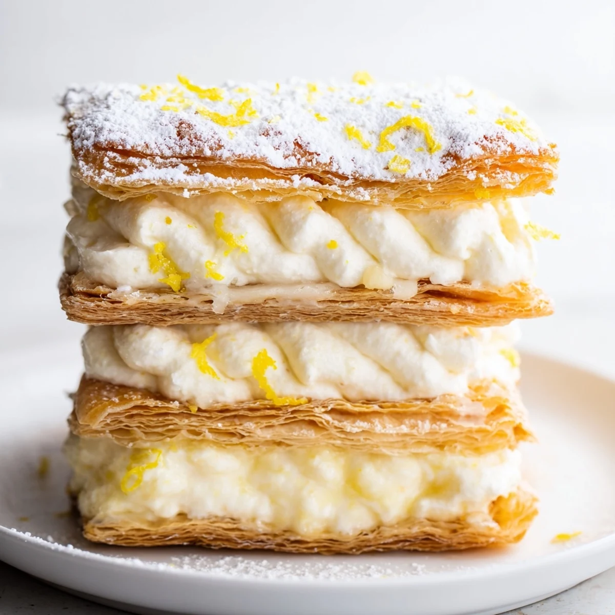 Lemon Ricotta Puff Mille Feuille
