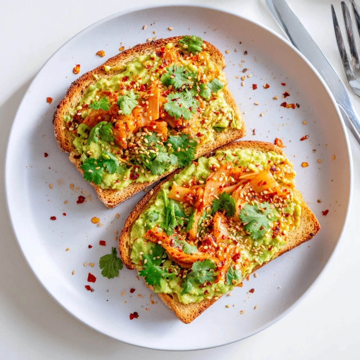 Kimchi Avocado Toast
